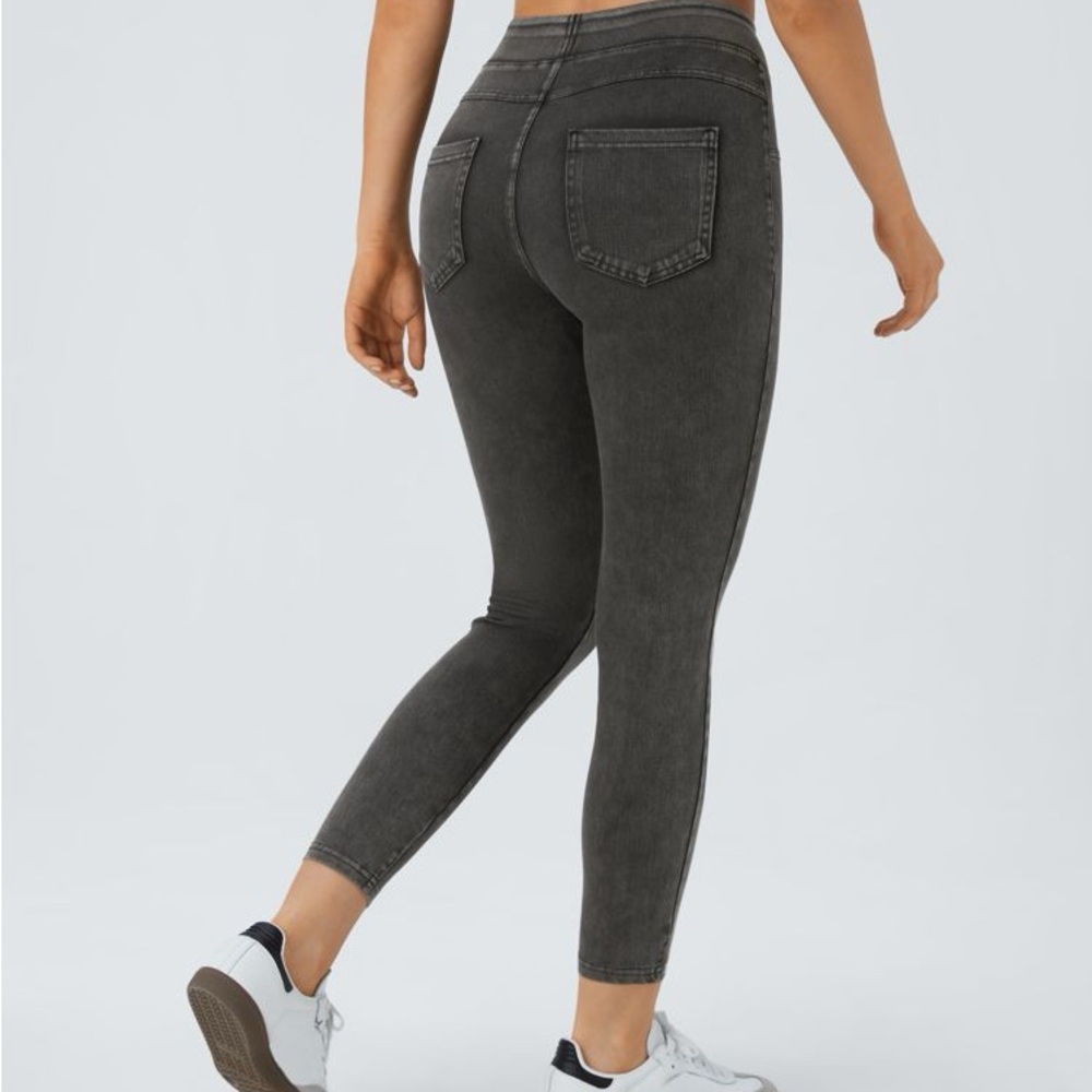 HALARA Hemp Black Denim Leggings